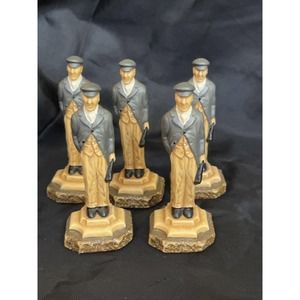 SAC SHERLOCK HOLMES Hand-Painted Chess 5 Pawns Moriarty Thugs Officers 3.5" Tall